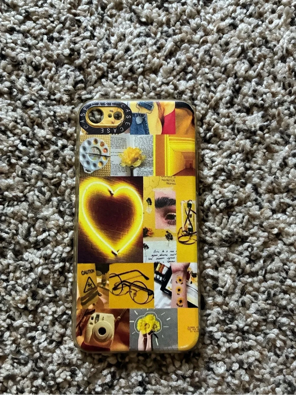 Apple Yellow Collage Graphic Phone Case